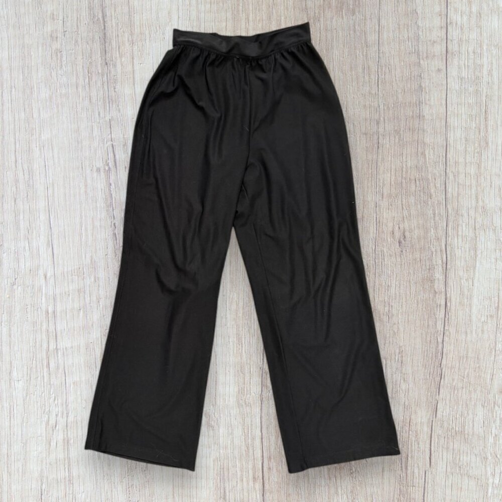 SPANX Black Pull-On Straight Leg Fully Lined Pants Size M Classic Performance